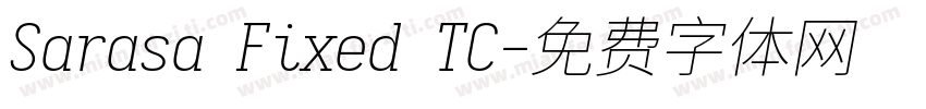 Sarasa Fixed TC字体转换